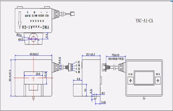 YNC-50A1, YNC-100A1, YNC-200A1 hall current sensor for WTL welder