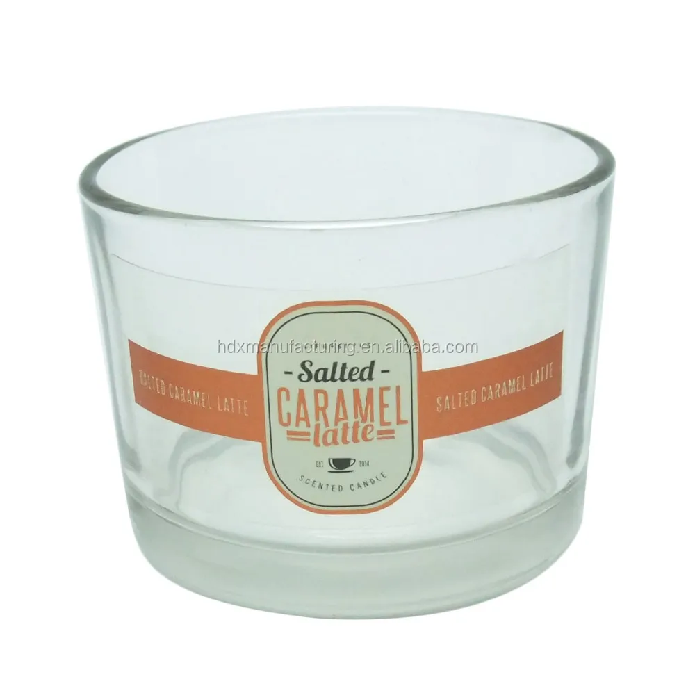 2 Wick Glass Empty Candle Jars With Lids 5oz Airtight Glass Candle Jars