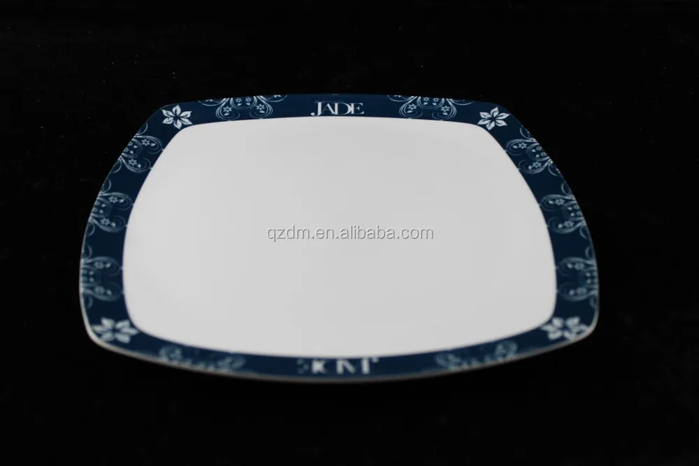 Cheap Plastic Square Plate Melamine Dessert plate