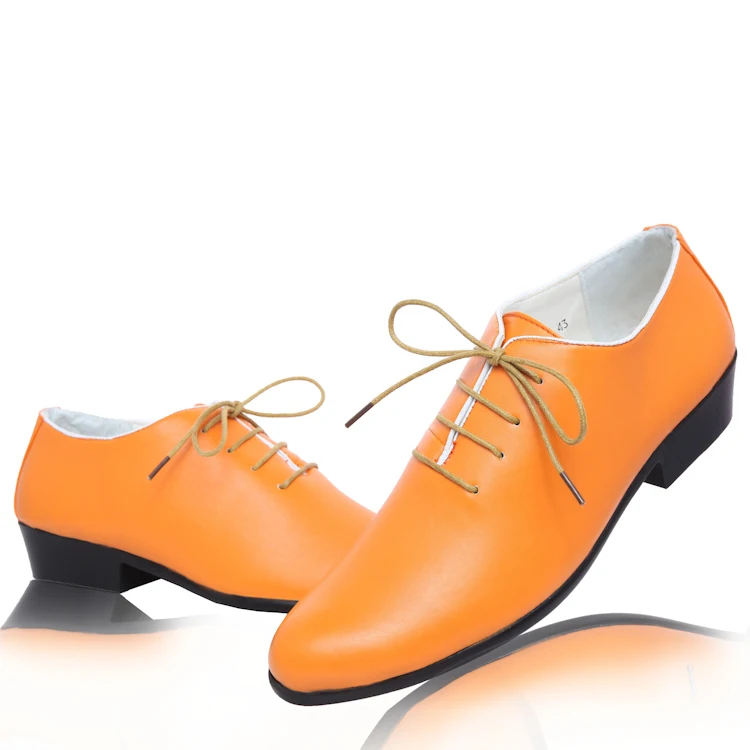 orange designer shoes