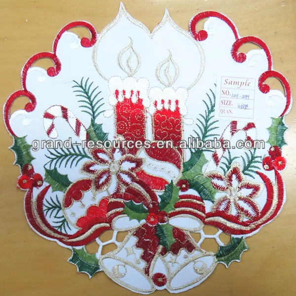 Wholesale Christmas Placemat Custom Round Lace Placemat Buy Christmas