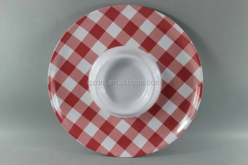 Melamine Chips plate Plastic Snacks plate