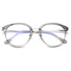 JH Best Selling Classic Fashion Design Eyeglasses Large Frame Transparent TR90 Round Optical Frames 2019