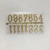 Plastic clock numbers for wall clocks with sticker