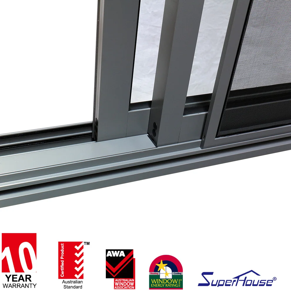 USA Standard double glass window aluminium sliding windows