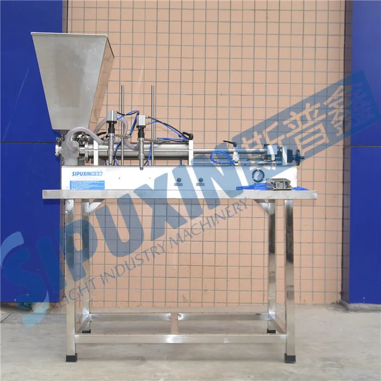 liquid filler with hopper and table (4)