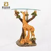 Home Furniture animal shape coffee table with glass