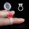 OEM plastic microblading tattoo ink ring with cover caps