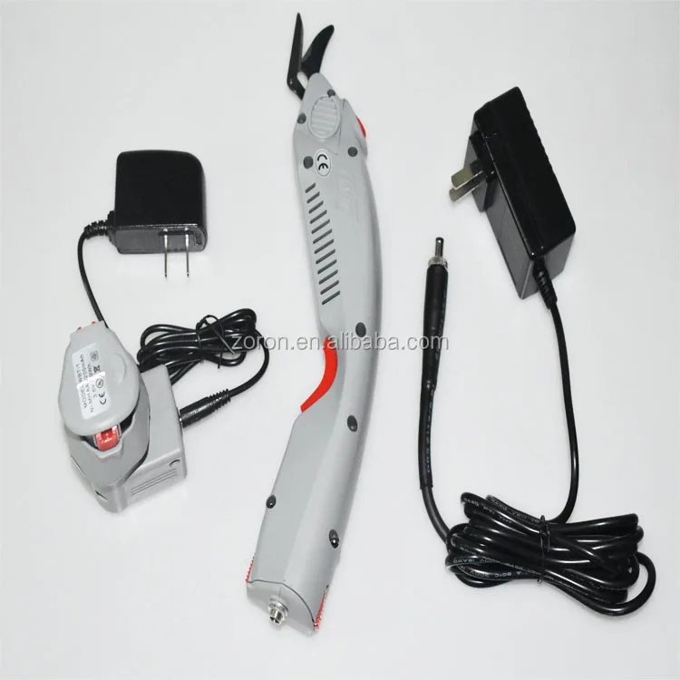 Electric scissors for cutting leather and so on