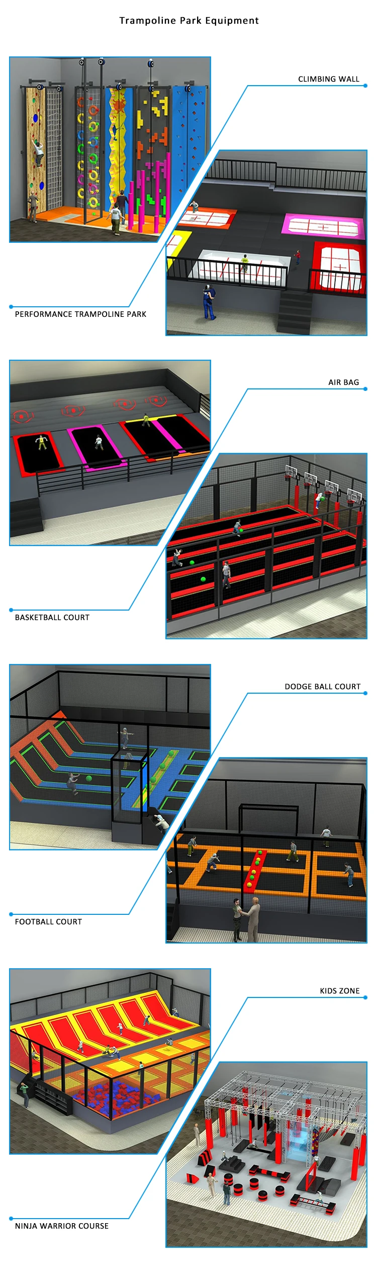 Trampoline Park Equipment