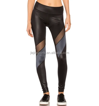 mesh panel workout leggings