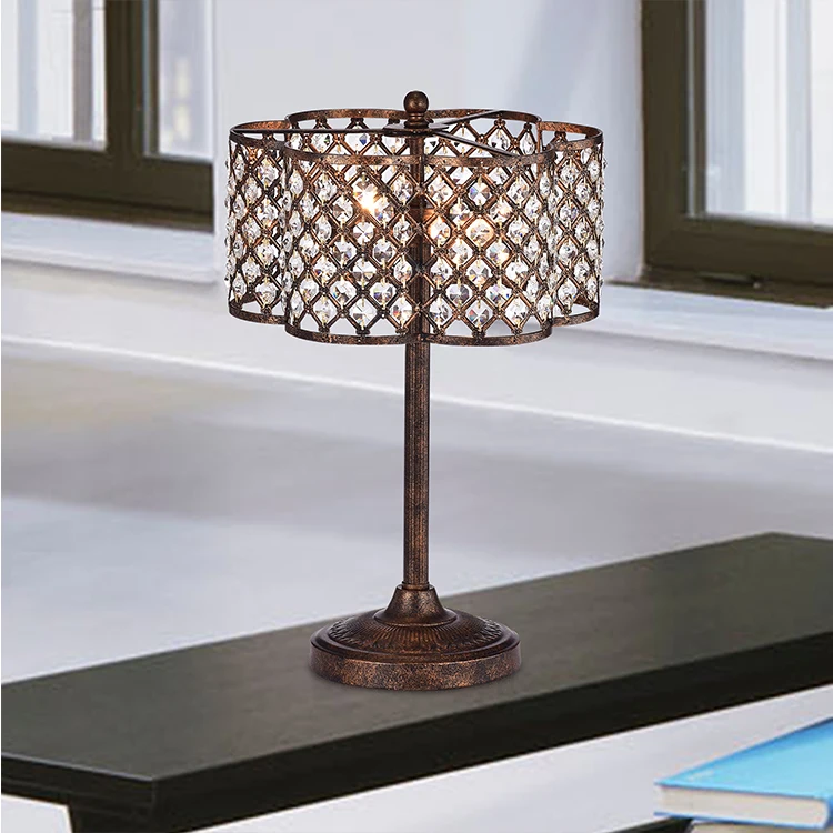 Antique Bronze Crystal Bed Side Table Lamps Bedside Crystal Chandelier Table Lamp For Home Indoor Buy Crystal Table Lamp Bedside Table Lamp Crystal Chandelier Table Lamp Product On Alibaba Com