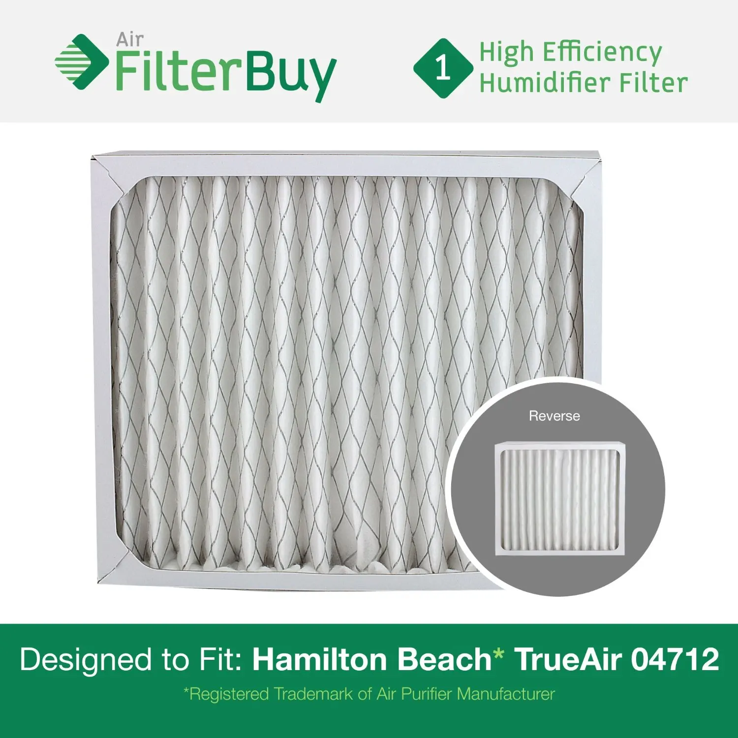 Get Quotations · FilterBuy 04712 Hamilton Beach True Air Compatible Replacement Air Purifier Filter. Designed by FilterBuy to