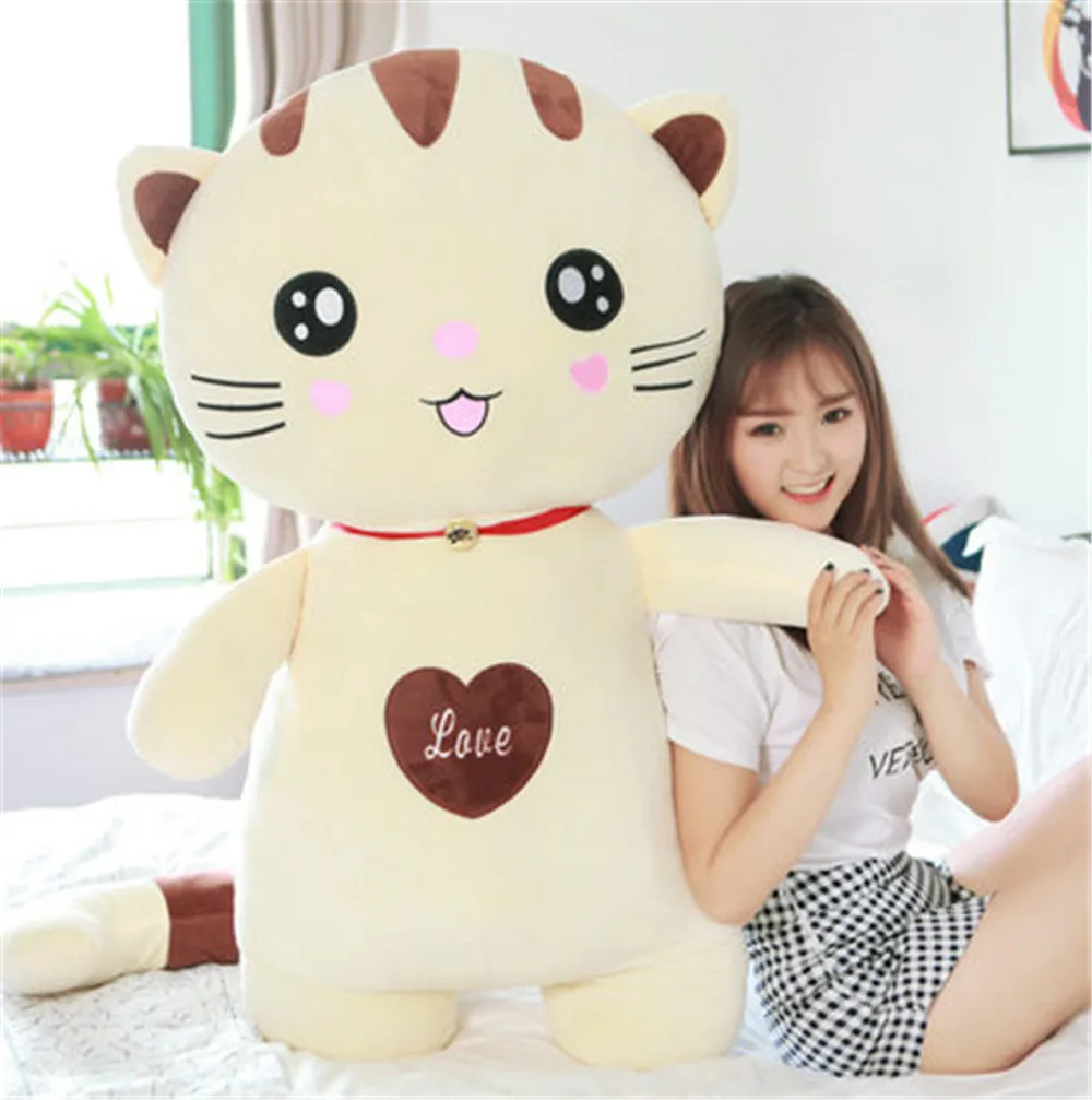 Fancytrader Cute Stuffed Soft Plush Cat Toys Big Anime Children Gifts Cats Doll Pillow 5