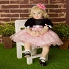 NPK 60cm Silicone Vinyl Reborn Baby Doll Toys Lifelike Fashion Baby Girls Birthday Gift Princess Dolls Collection Play House Toy
