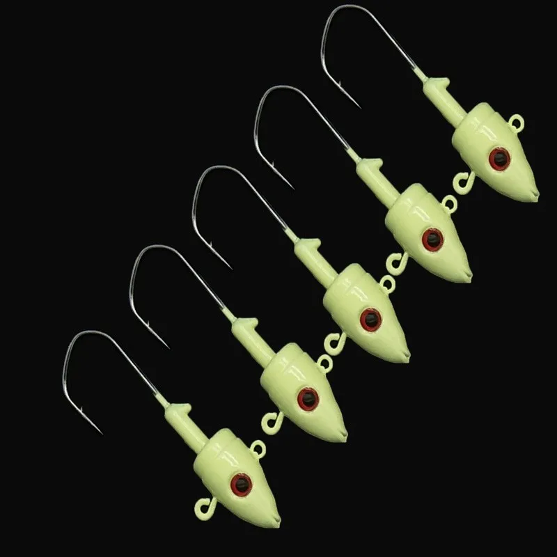 Wholesale Steel & Lead Jig Head Hook Used For All Soft Lure Bait Lead