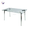 Space saving elegant glass dining room tables