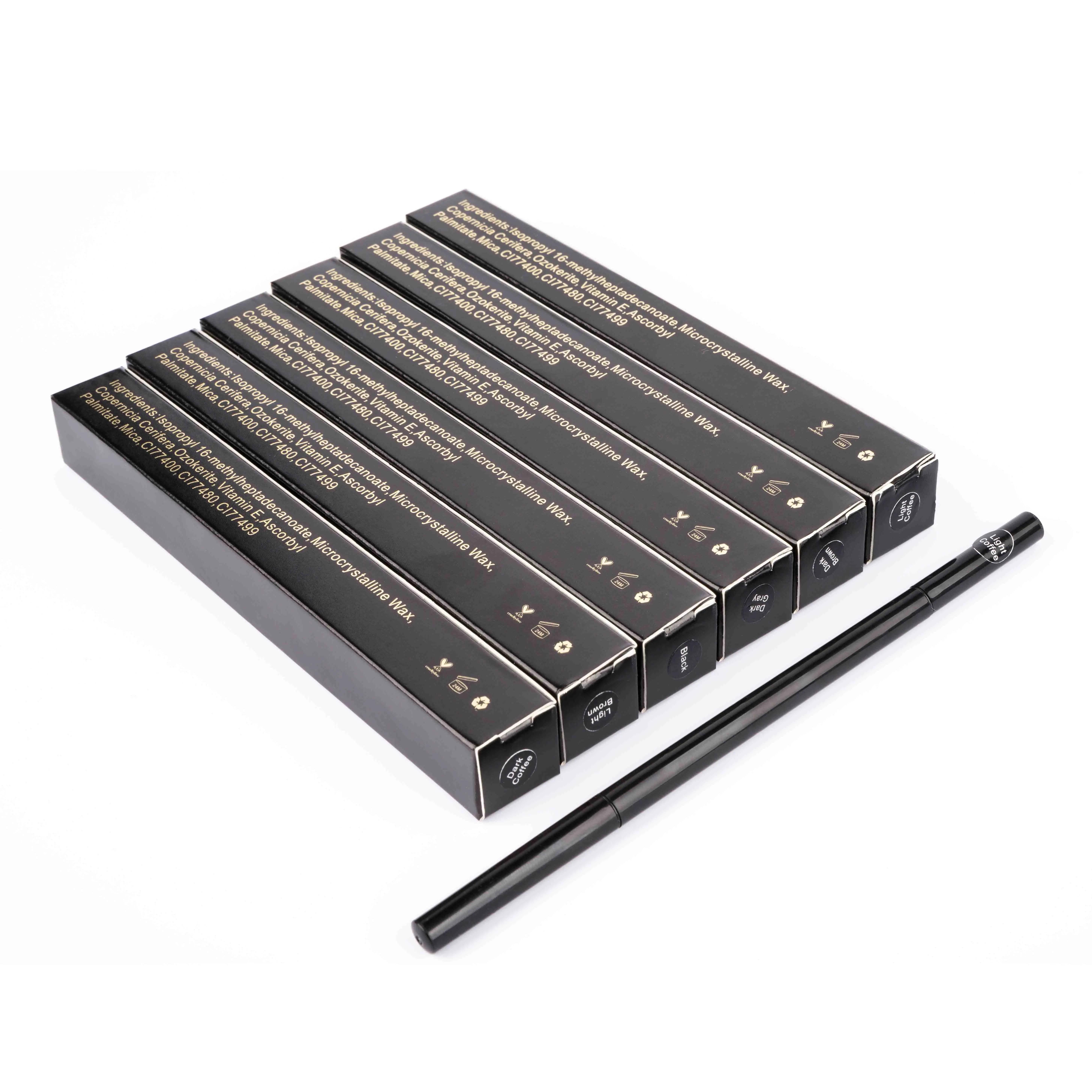 6 colors Private Label Waterproof Wholesale Eyebrow Pencil