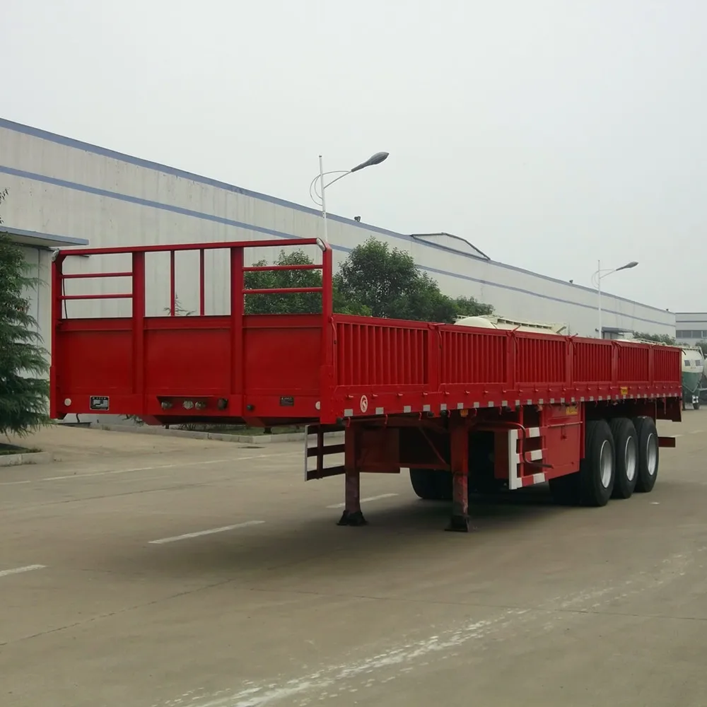 40Ft 3Axle Side Wall/Side Board/Side Drop Semi Trailer For Container and Cargo
