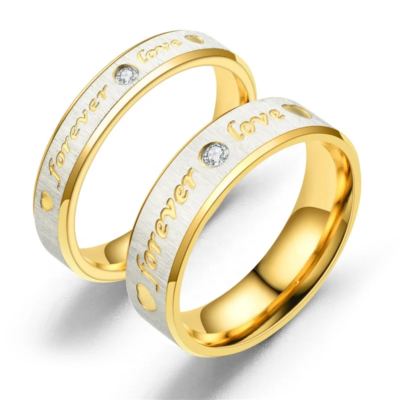 Gemmart 316 Stainless Steel Ring with Luxury cubic zirconia engagement rings ladies fashion rings