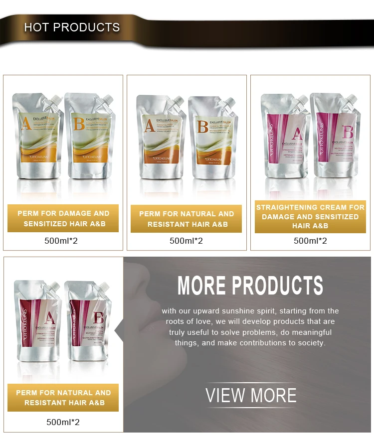 Professional Salon Use Hair Perm Hair Straightening Lotion Rebonding