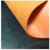 Newest pu flocked backing pu rexine leather for shoes