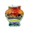 Factory Wholesale Custom Design New Home Decoration High Ouality Scented Color Ocean Glass Jelly Candle In Glass Jar