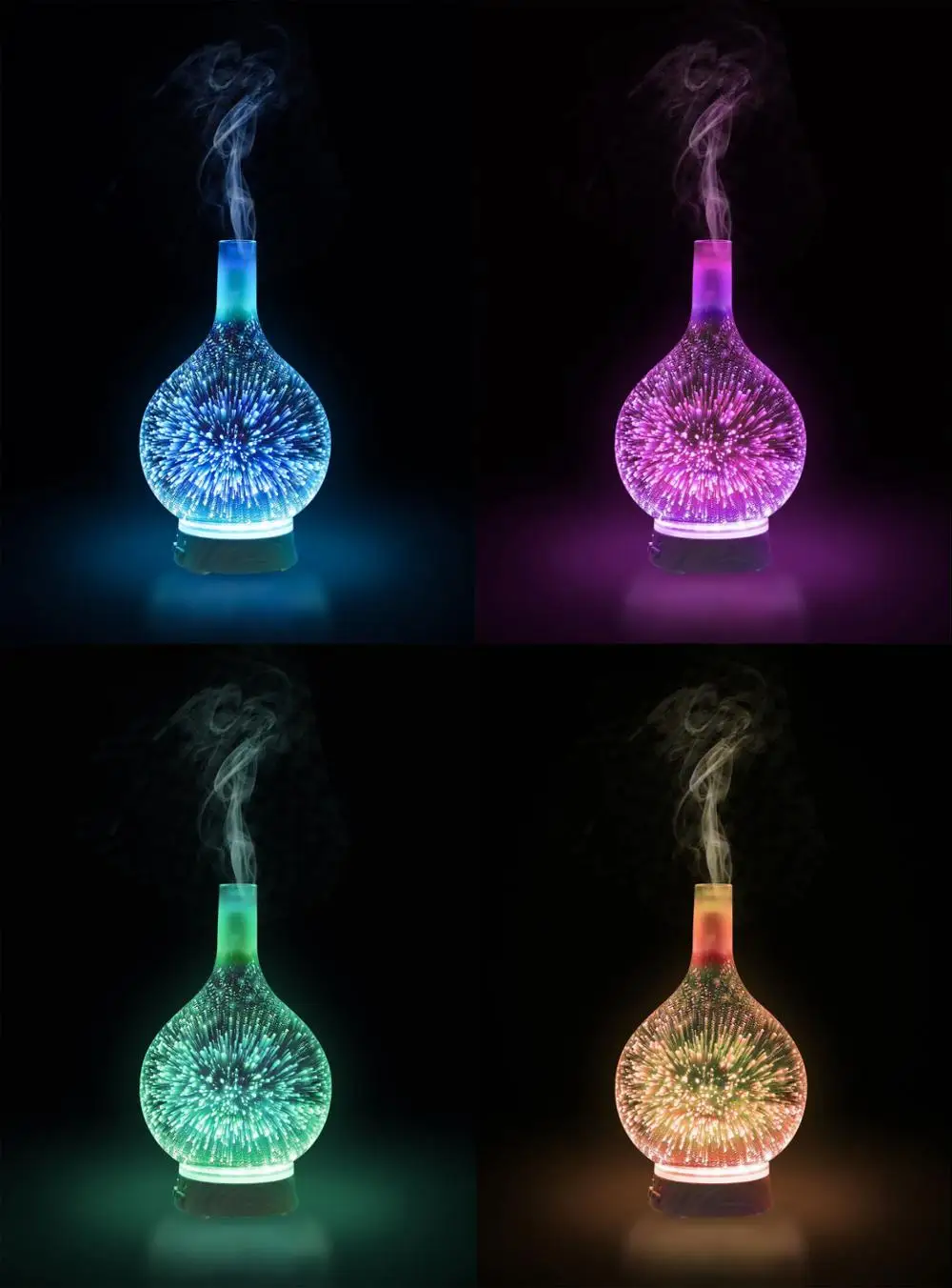 essential oil diffuser with fireworks 3d