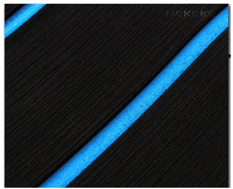6 MM Black Blue Boat Marine EVA Foam Flooring Faux Teak Deck Pad Sheet