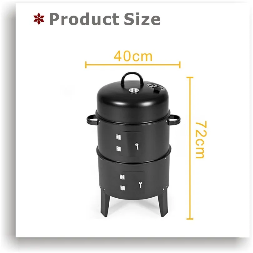 3 In 1 Multi-funtion Unique Bbq Smoker Propane Grill Smoker - Buy Multi 