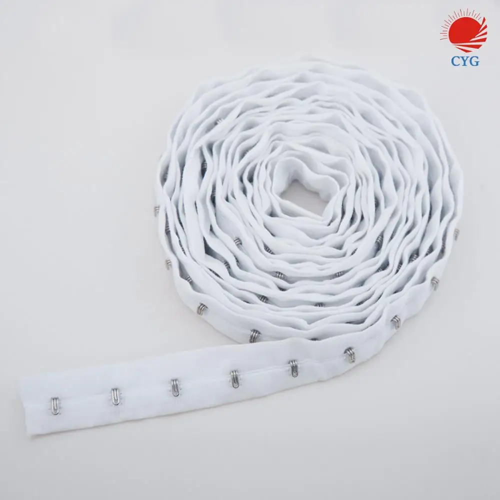Single Row Hook And Eye Tape In White Color Cotton Tape Buy Hook And