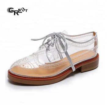 transparent shoes flat