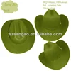 Customized huge green cowboy hat for man