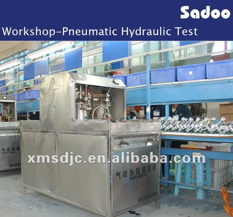 Pneumatic hydraulic test