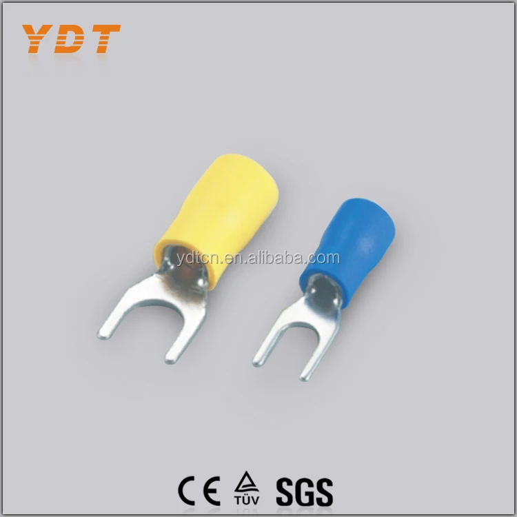 High Voltage Spade Type Terminals Cable Lugs Preinsulated Sleeves In