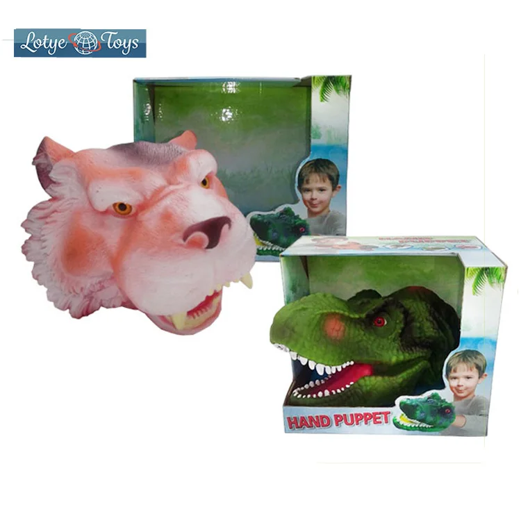 rubber animal hand puppets