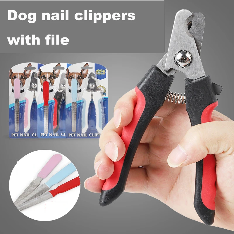 Wholesale High Quality Tpr Stainless Steel Blue Pink Dog Pet Nail