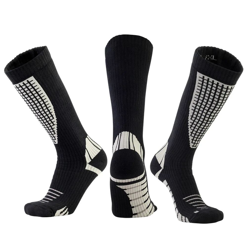 Ski Thickening Mid Calf Mens Socks Knee-High Long Socks