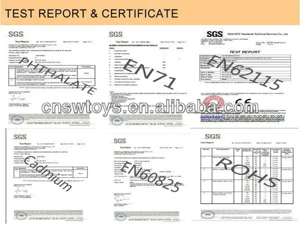 TESTING REPORT CERTIFICATE