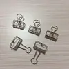 Silver Metal Wire Hollow Clips For Office