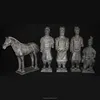 Meilun Art Crafts Terracotta Warriors Horse Set Statue Handmade Antique Clay Archaized Kilning Home Decoration Manufacturer