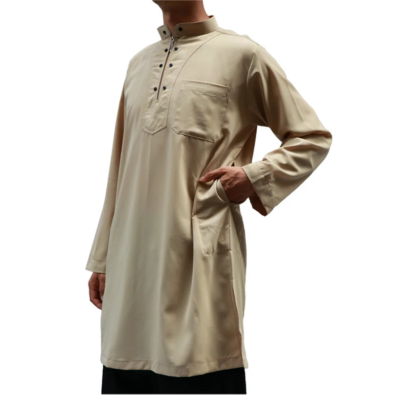 Muslim Men Clothing Hooded Islamic Men Thobe Malaysian Short Halves ...