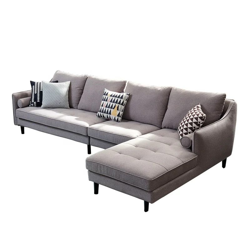 Designed Morden Fabric Sofa Italian Style Simple L Shape Furniture Designed Morden Fabric Sofa Italian