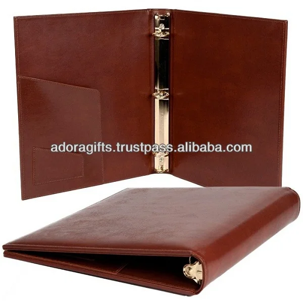 Manufacturer Of Metal Binder Ring / A6 Leather Ring Binder Folder