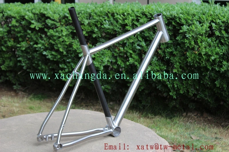 Road Bike Frame Taper Head Tube Titanium Touring Bike Frame Flat Mount