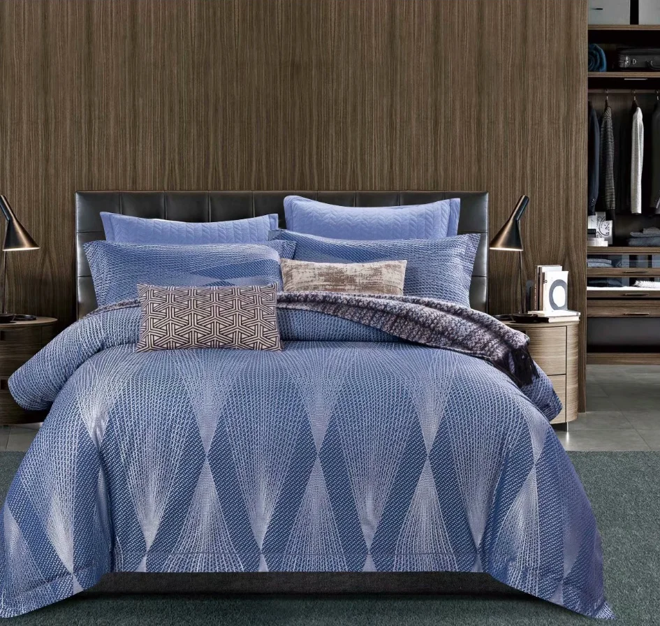Luxury Paisley Design Nice Night Bedding Jacquard Duvet Cover Set