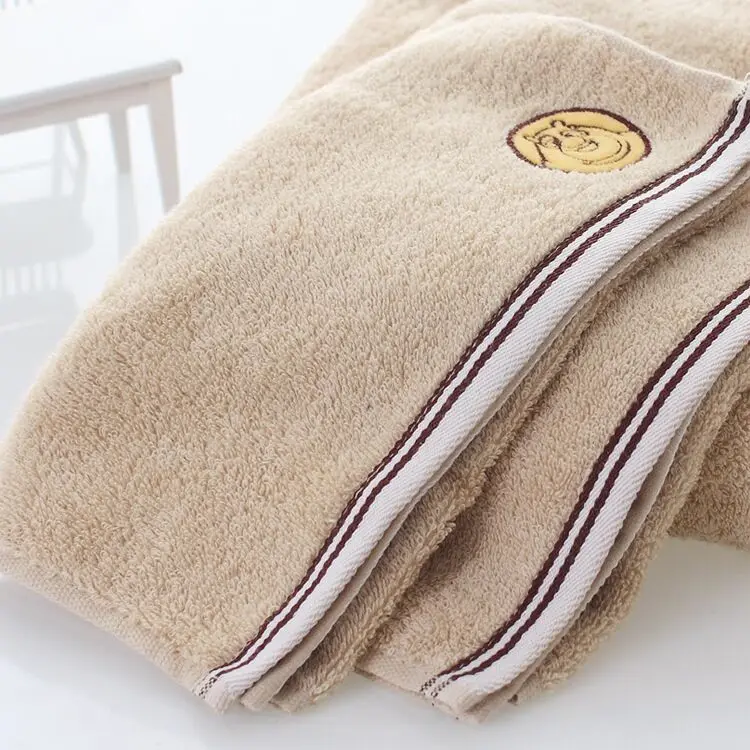 Cotton Faisalabad Pakistan Cartoon Embroidery Towel