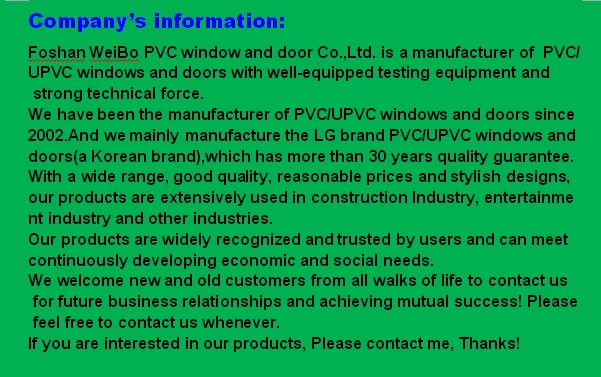 High quality PVC/uPVC exterior double panels door