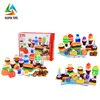 wange designer 128pcs building blocks delicious afternoon tea set dubie with 5 cards