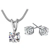 2018 Hainon necklace earrings jewelry set for women wedding new style plating 925 silver value jewelry set factory